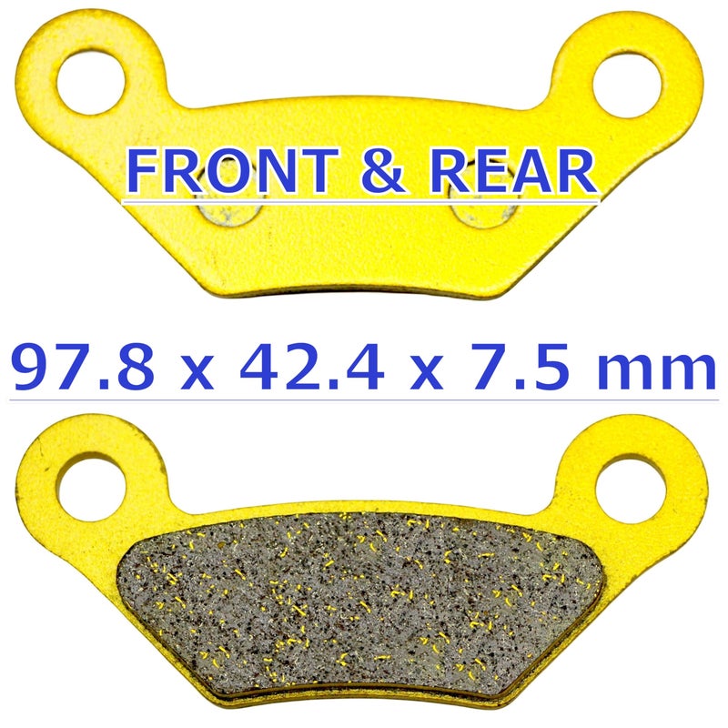 Master Chen Front Rear Brake Pads Brakes for John Deere HPX 4X4 Gator 2010-2011 - XUV Gator 620i 850 D 2010 - (625i 825i 855D 2011 Rear Only) AM141182 MC0412 - Image 3